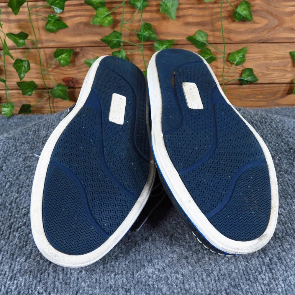 Sperry Billfish Men Boat Shoe Size 9.5 Casual Nautical Navy‎ Blue Leather Mesh